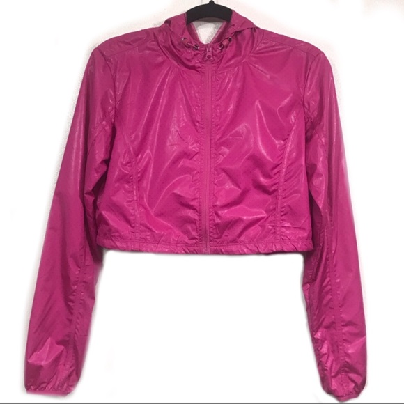 Lorna Jane Jackets Coats Lorna Jane Crop Windbreaker Hoodie Running Jacket Poshmark